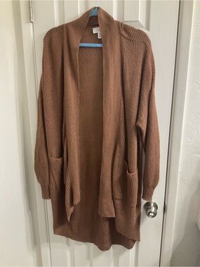 Soma Weekend Cozy Long Open-Front Cardigan Size L/XL